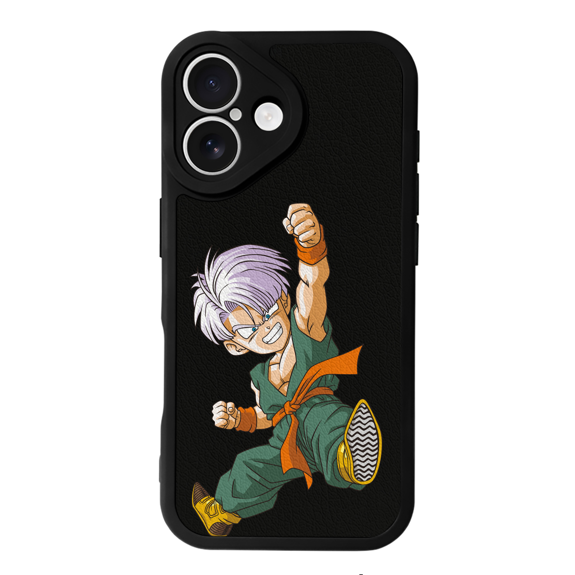 （画像用） ドラゴンボール トランクス（Torankusu）DRAGON BALL Trunks 【iPhone 16シリーズ対応】シリコンスマホケース（レザー調） 材質：シリコン
